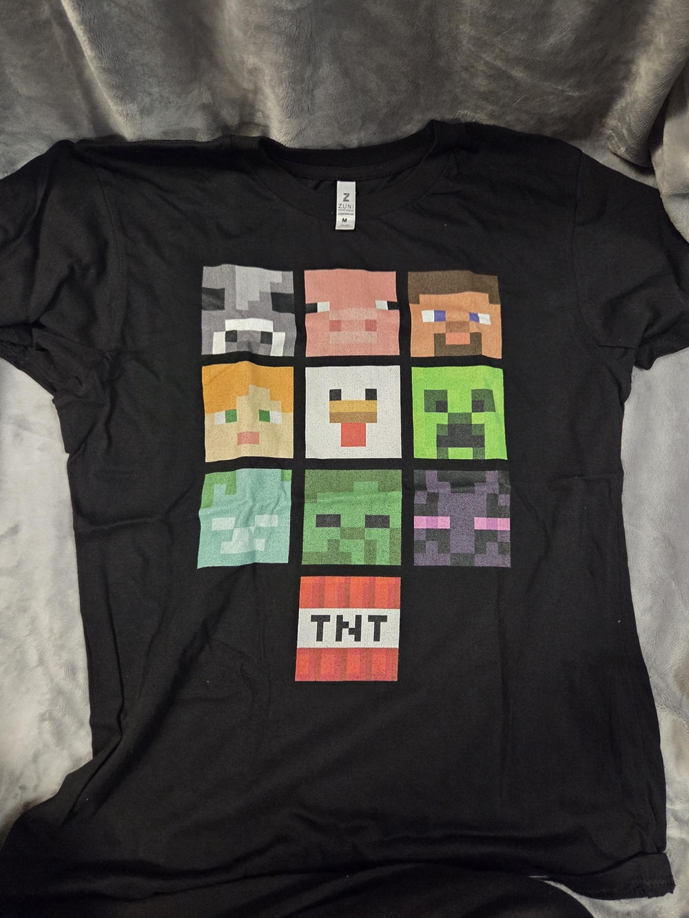 Minecraft Pixel Character Grid Tee